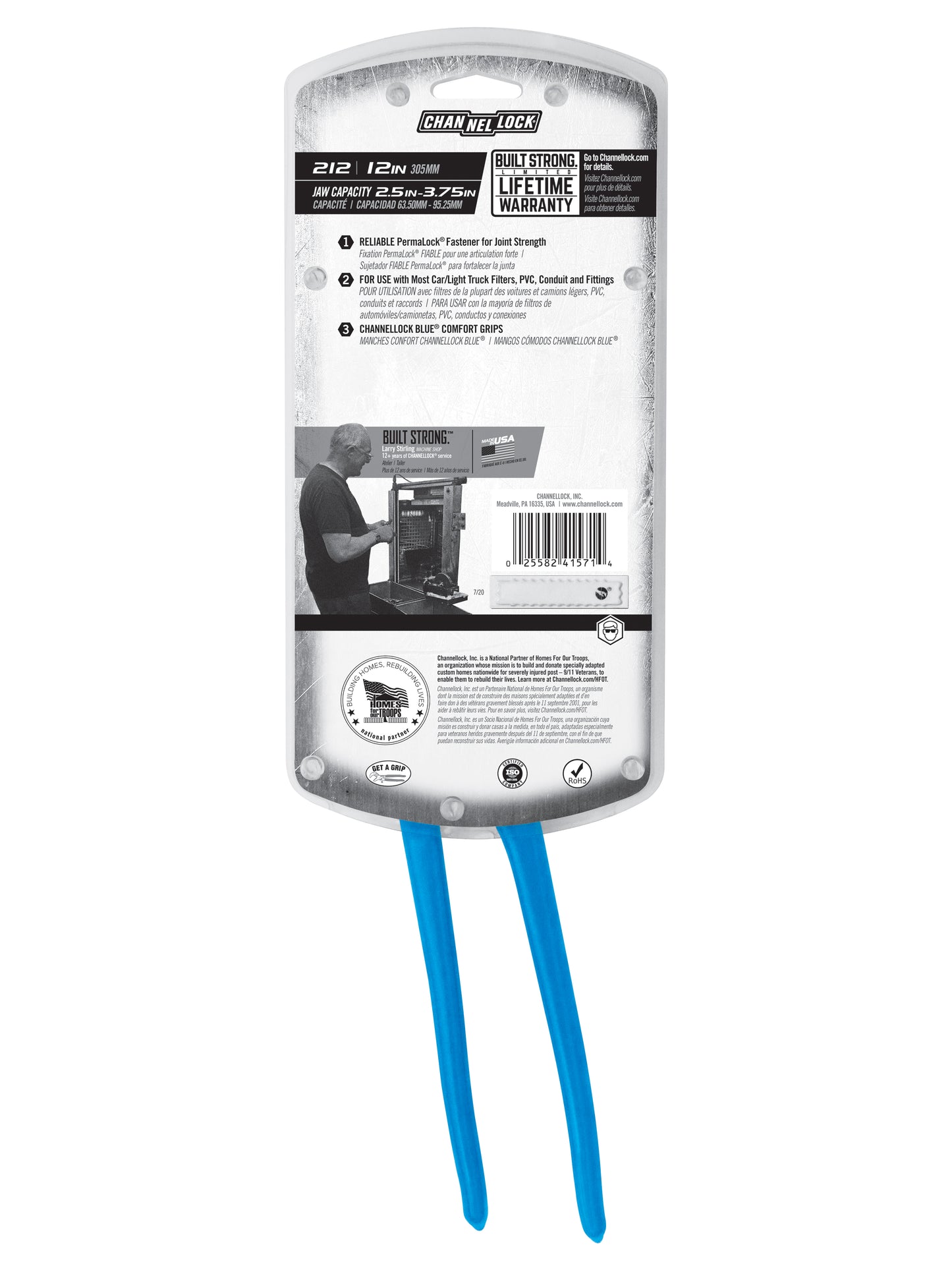 12-inch Oil Filter/PVC Pliers (212)