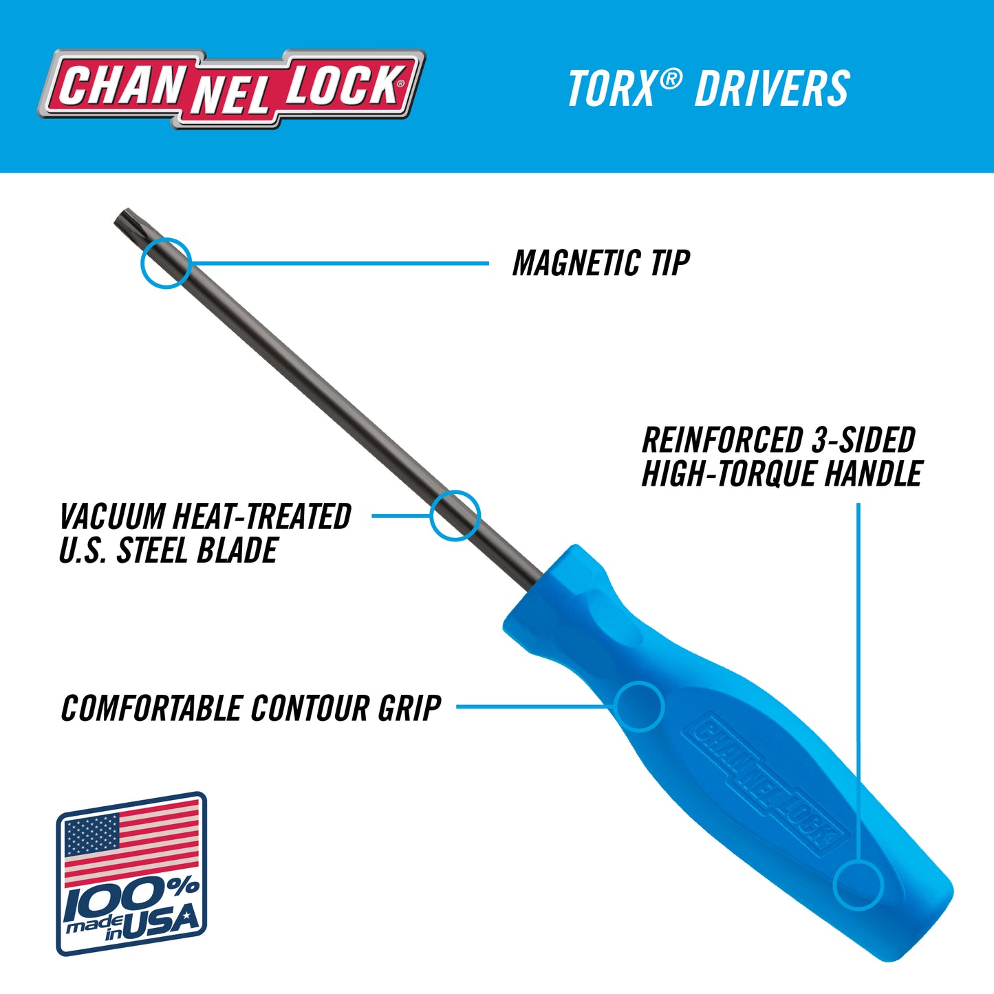 TORX T9 X 2.5-inch Professional Screwdriver (T092H)