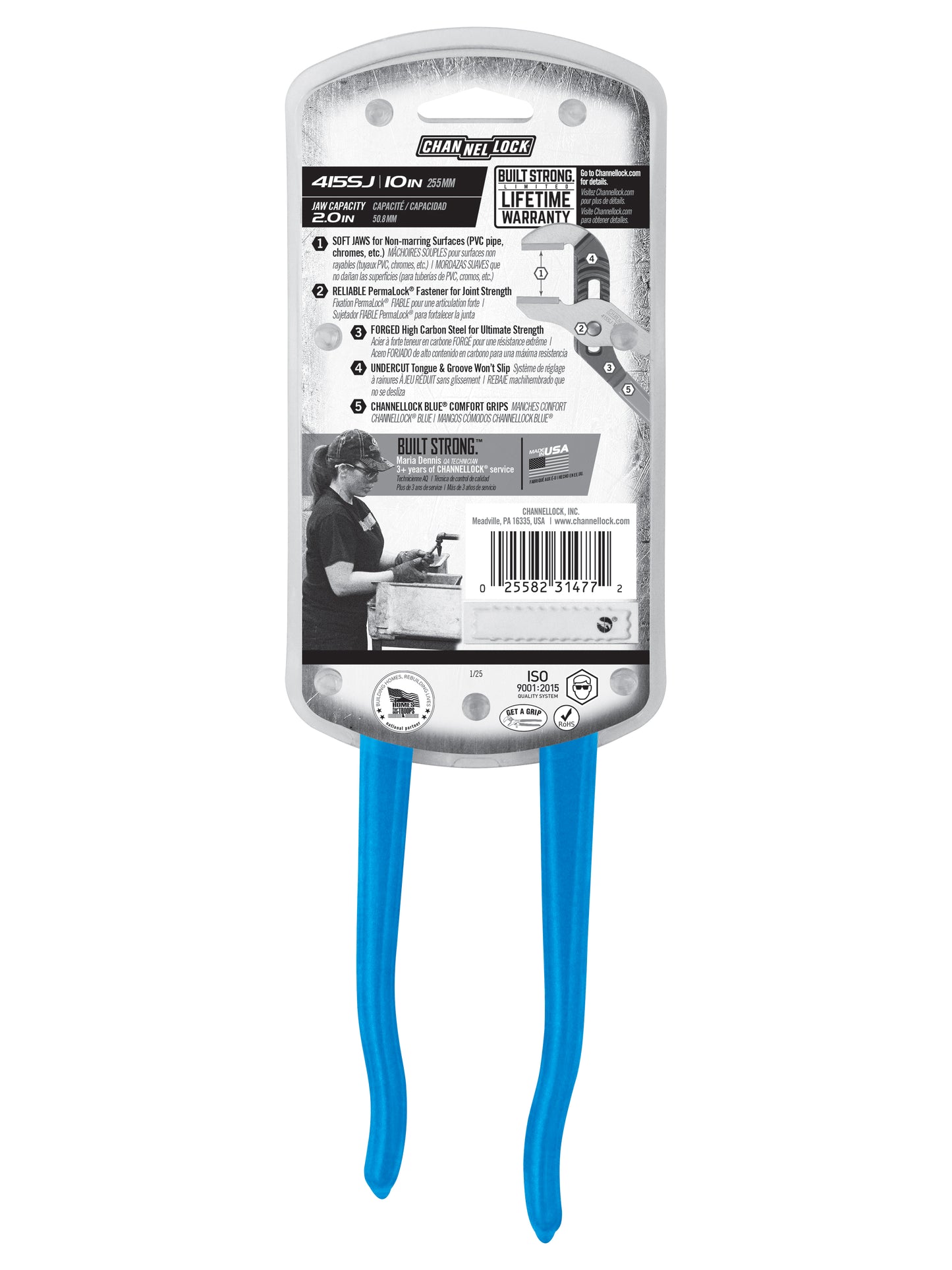 10-inch Soft Jaw Tongue & Groove Pliers (415SJ)