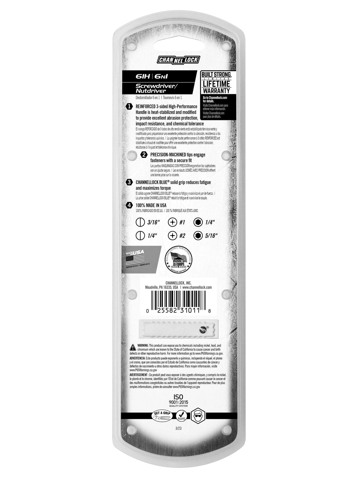 6-in-1 Professional Multi-Bit Screwdriver (61H)