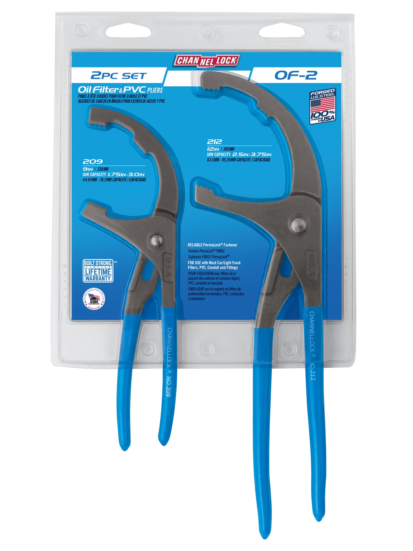2pc Oil Filter/ PVC Pliers Set (OF-2)