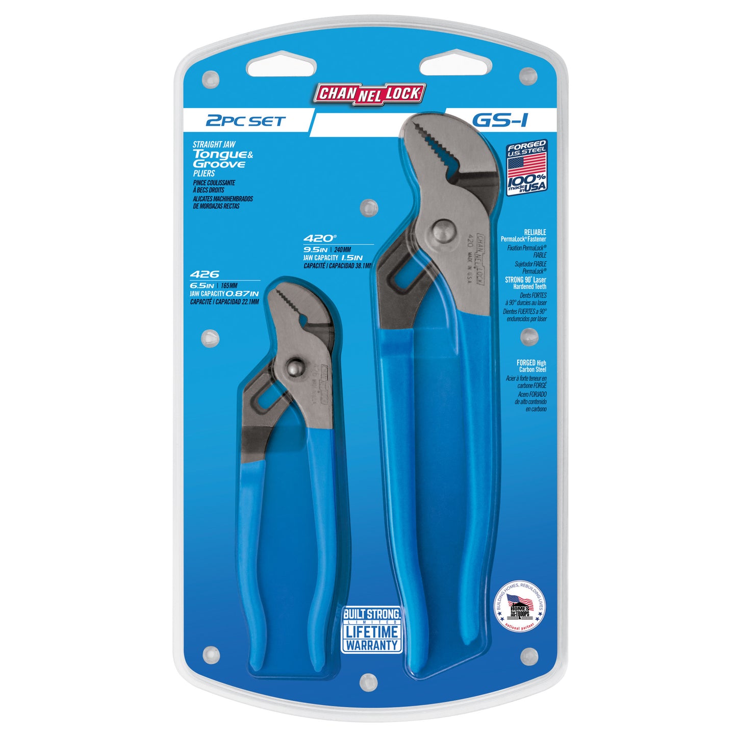2pc Tongue & Groove Pliers Set (GS-1)