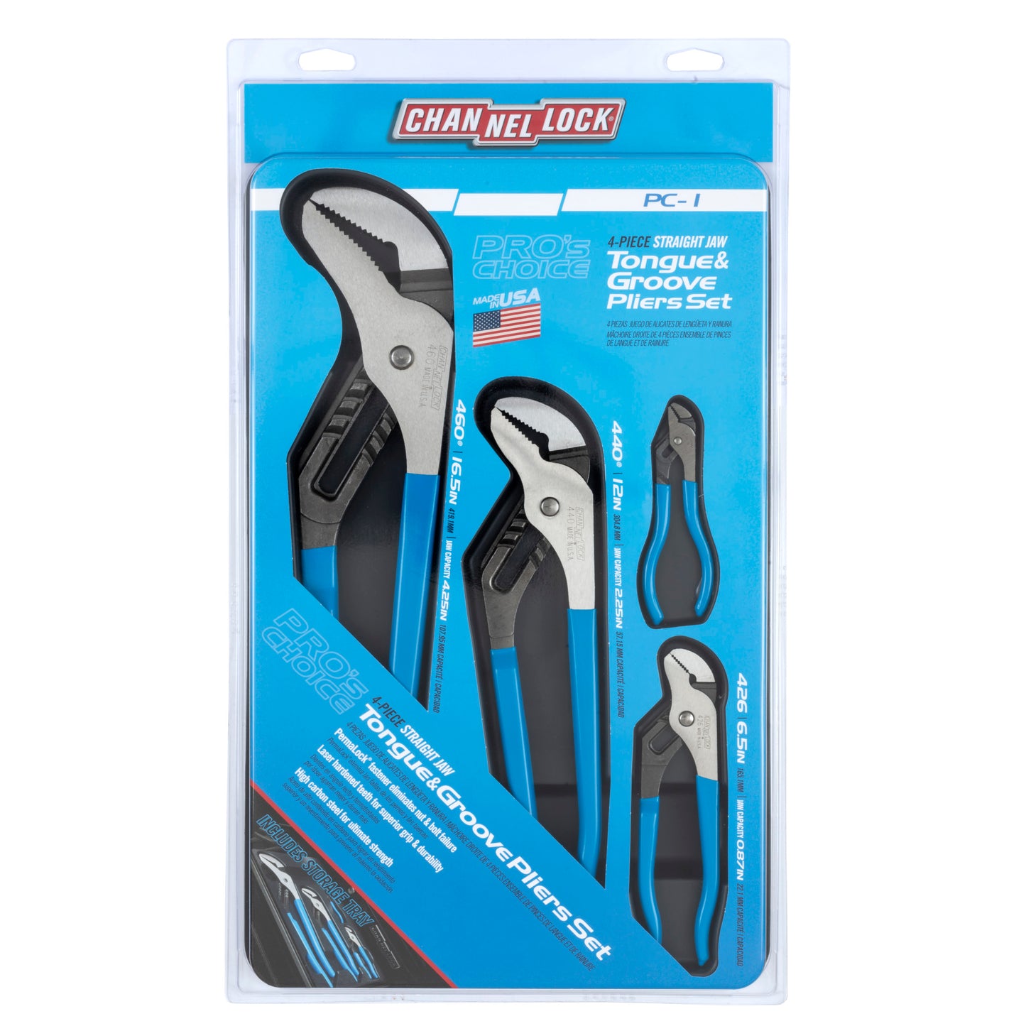 4pc Pro's Choice Tongue & Groove Pliers Set (PC-1)