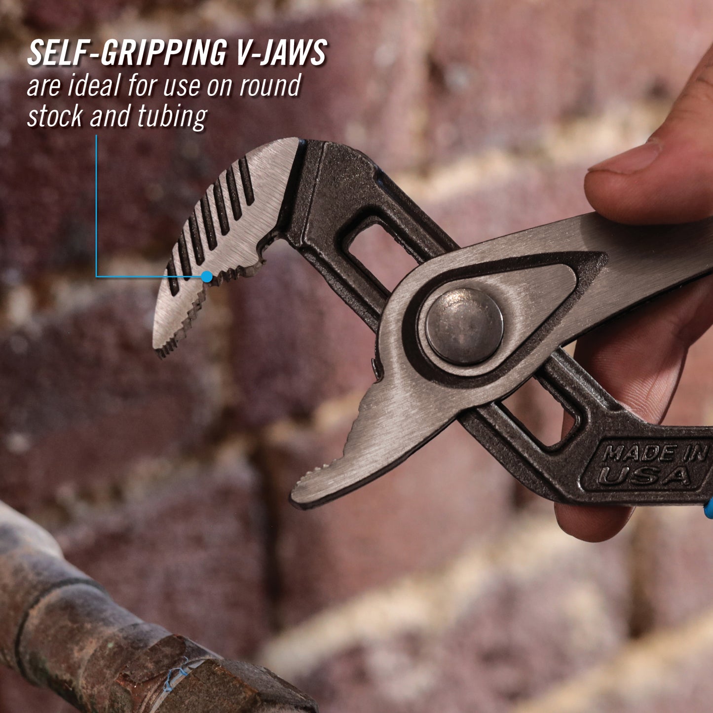10-inch SPEEDGRIP V-Jaw Tongue & Groove Pliers (432X)