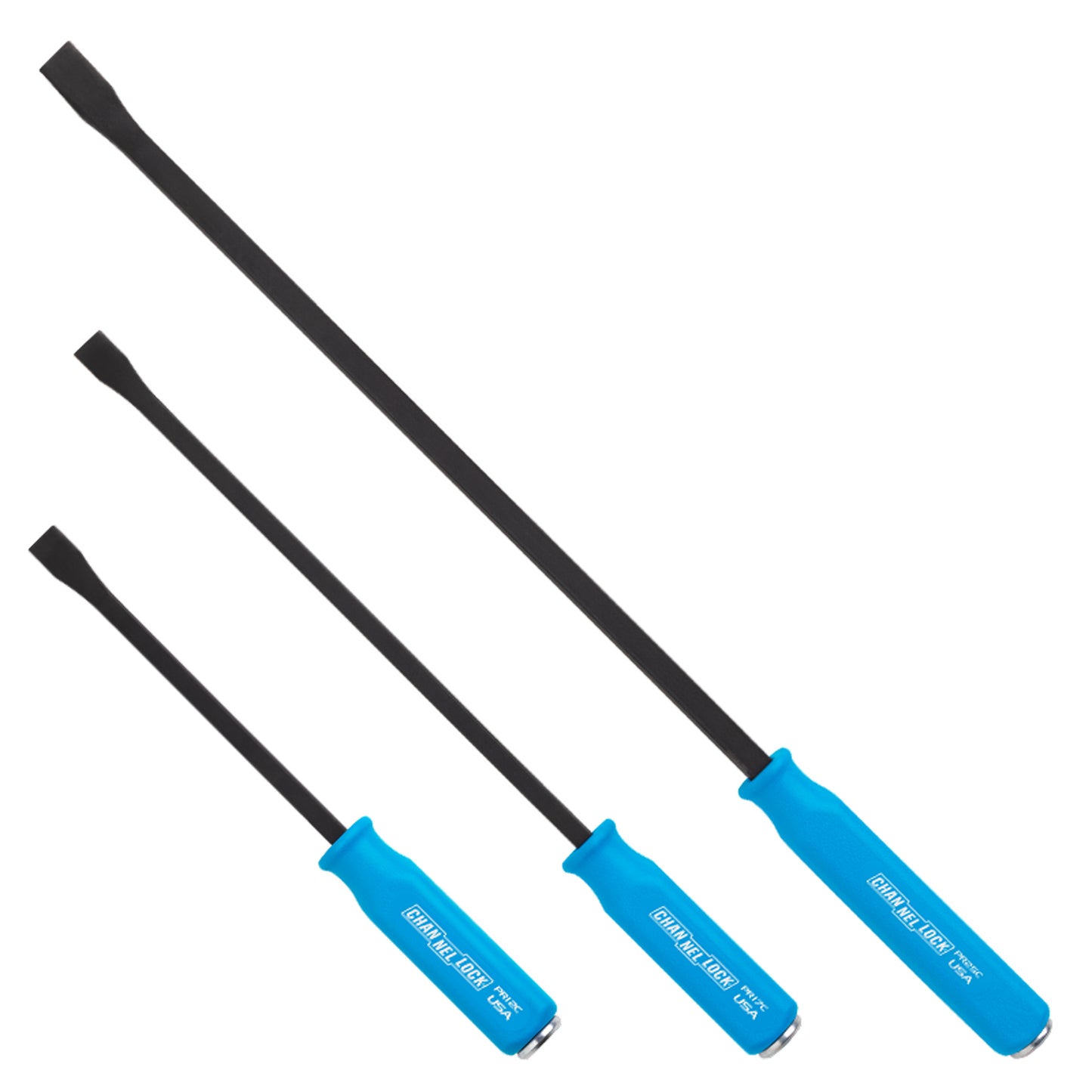 3pc Professional Pry Bar Set w/ 12, 17, and 25-inch Pry Bars (PRY-3CECP)
