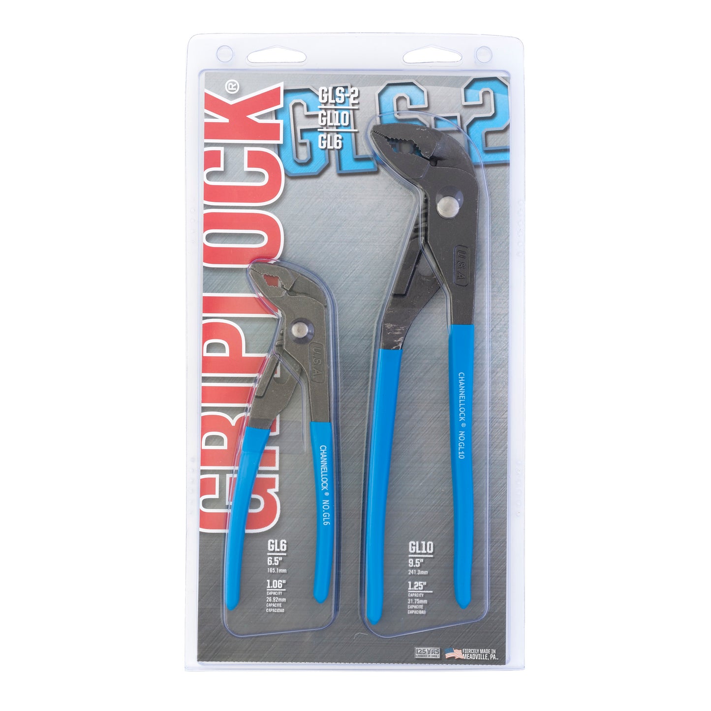 2pc GRIPLOCK Tongue & Groove Pliers Set (GLS-2)