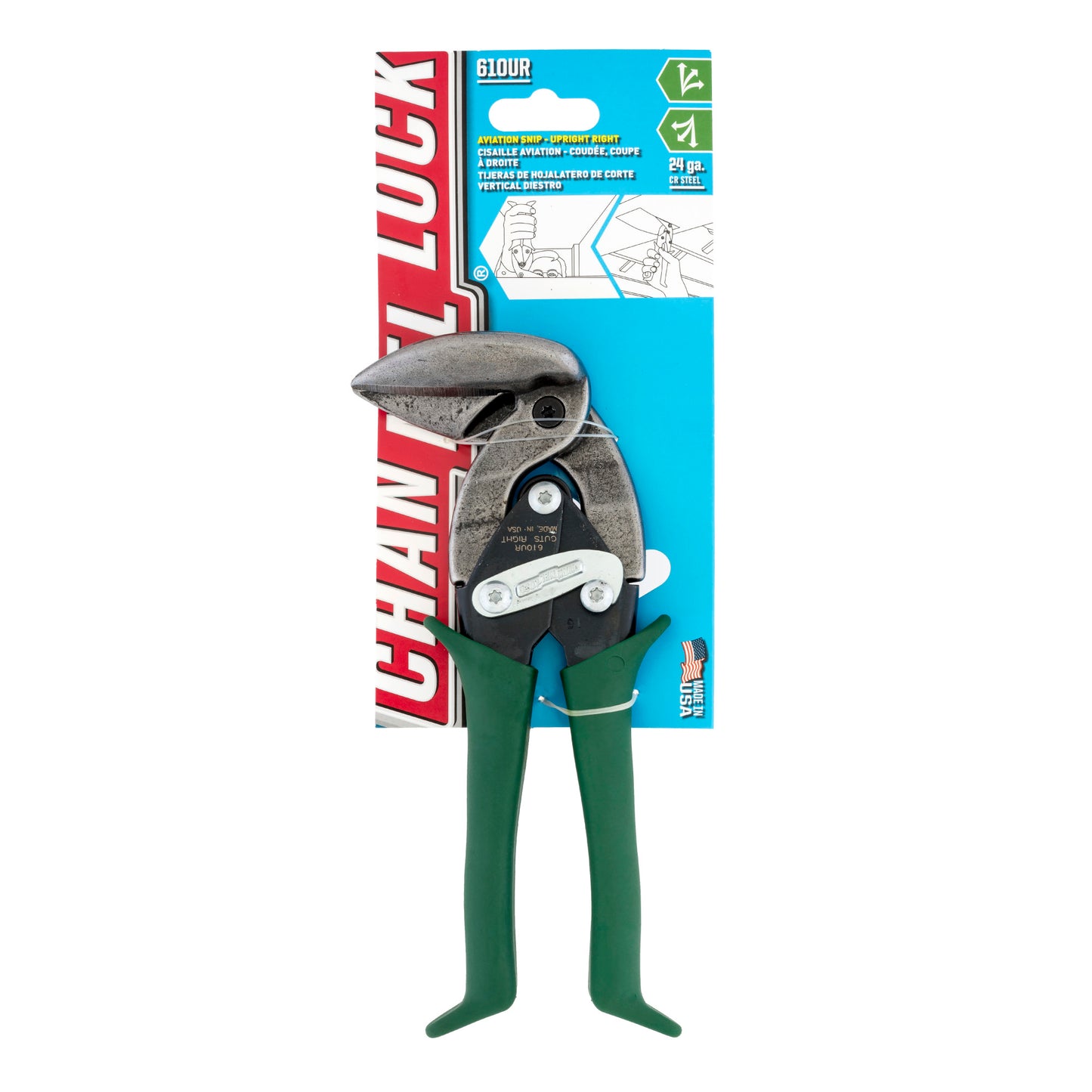 10-inch Upright Right Aviation Snip (610UR)