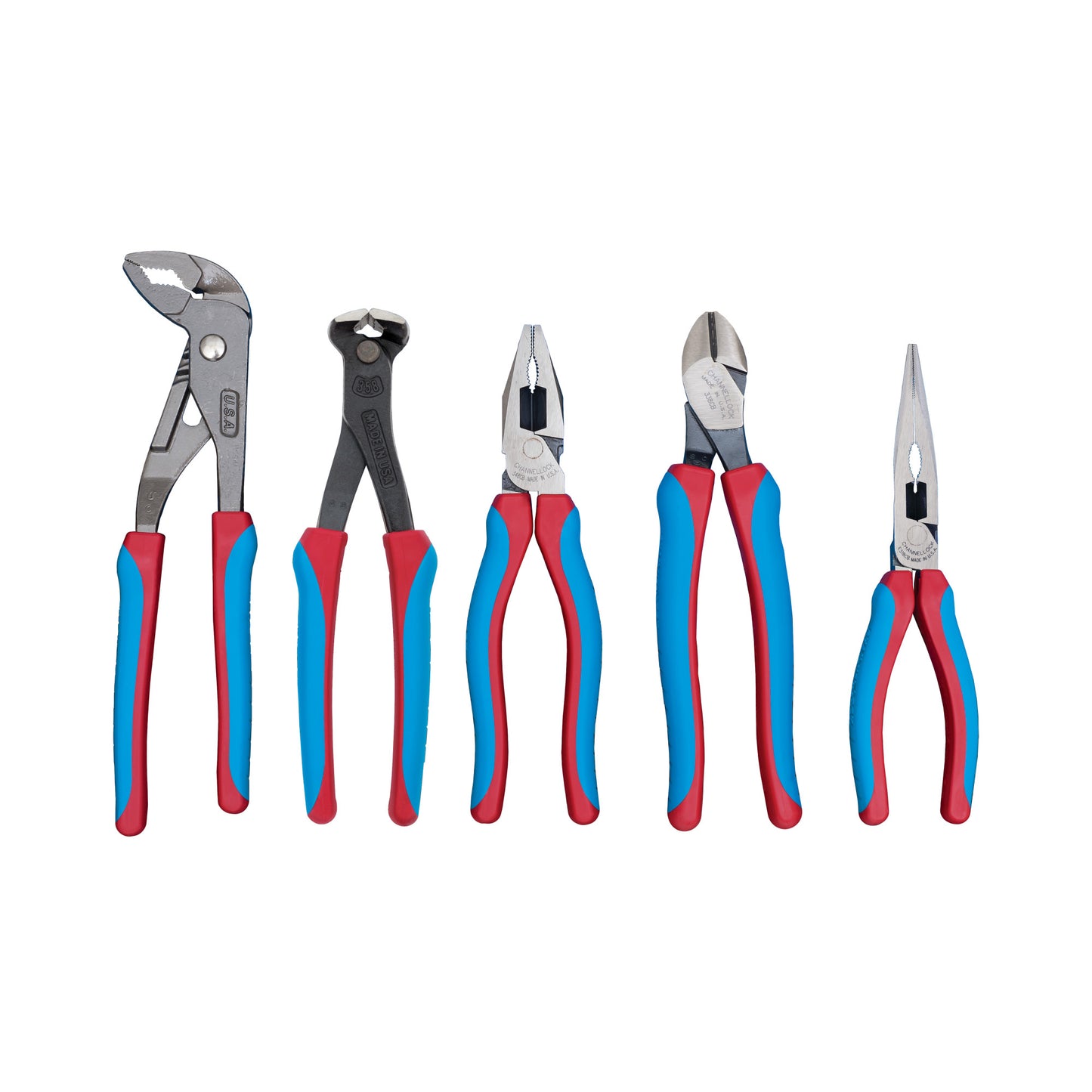 5pc CODE BLUE® E SERIES™ Pliers Set with Tool Roll (CBR-5E)