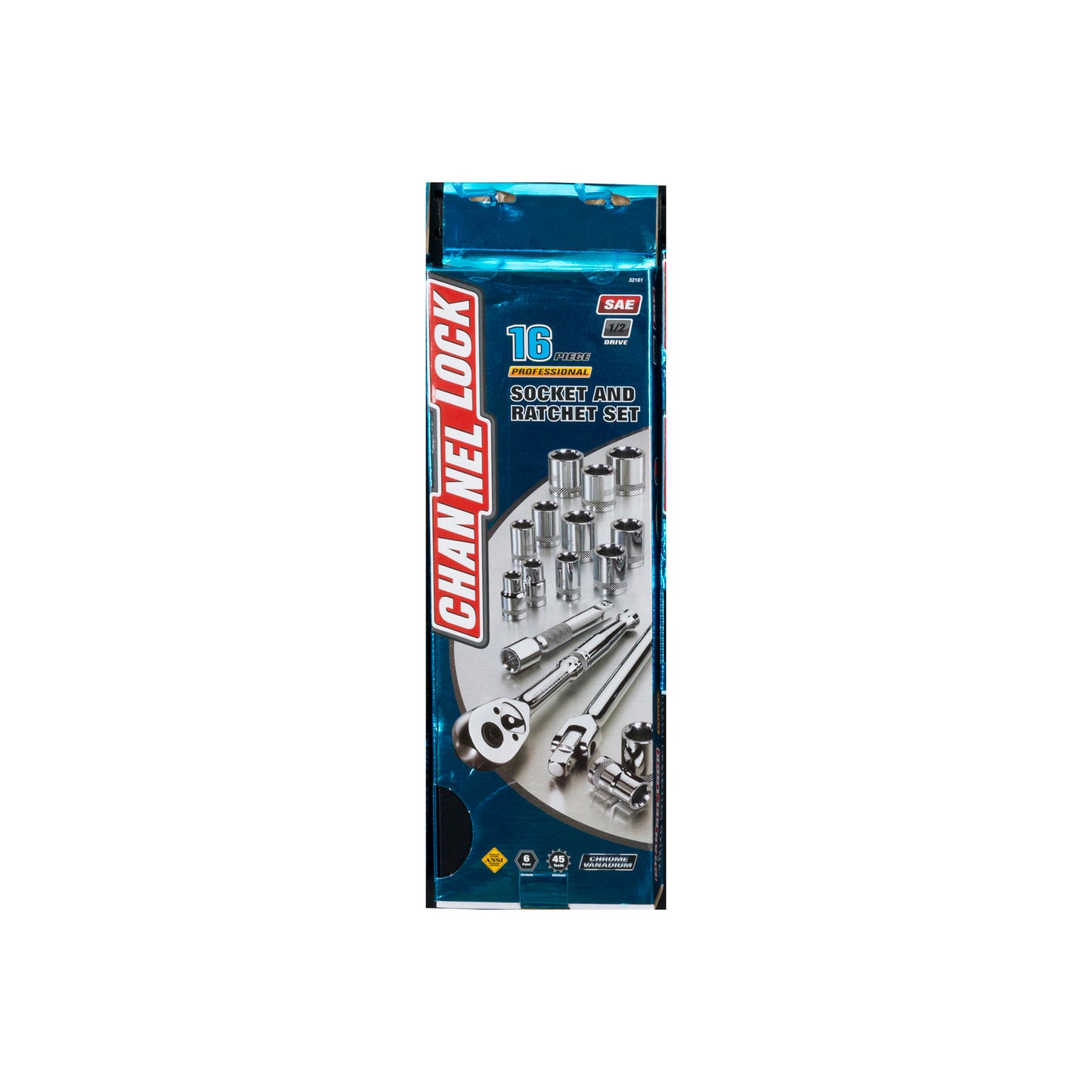 16pc 1/2" SAE Drive Socket Set (32161)