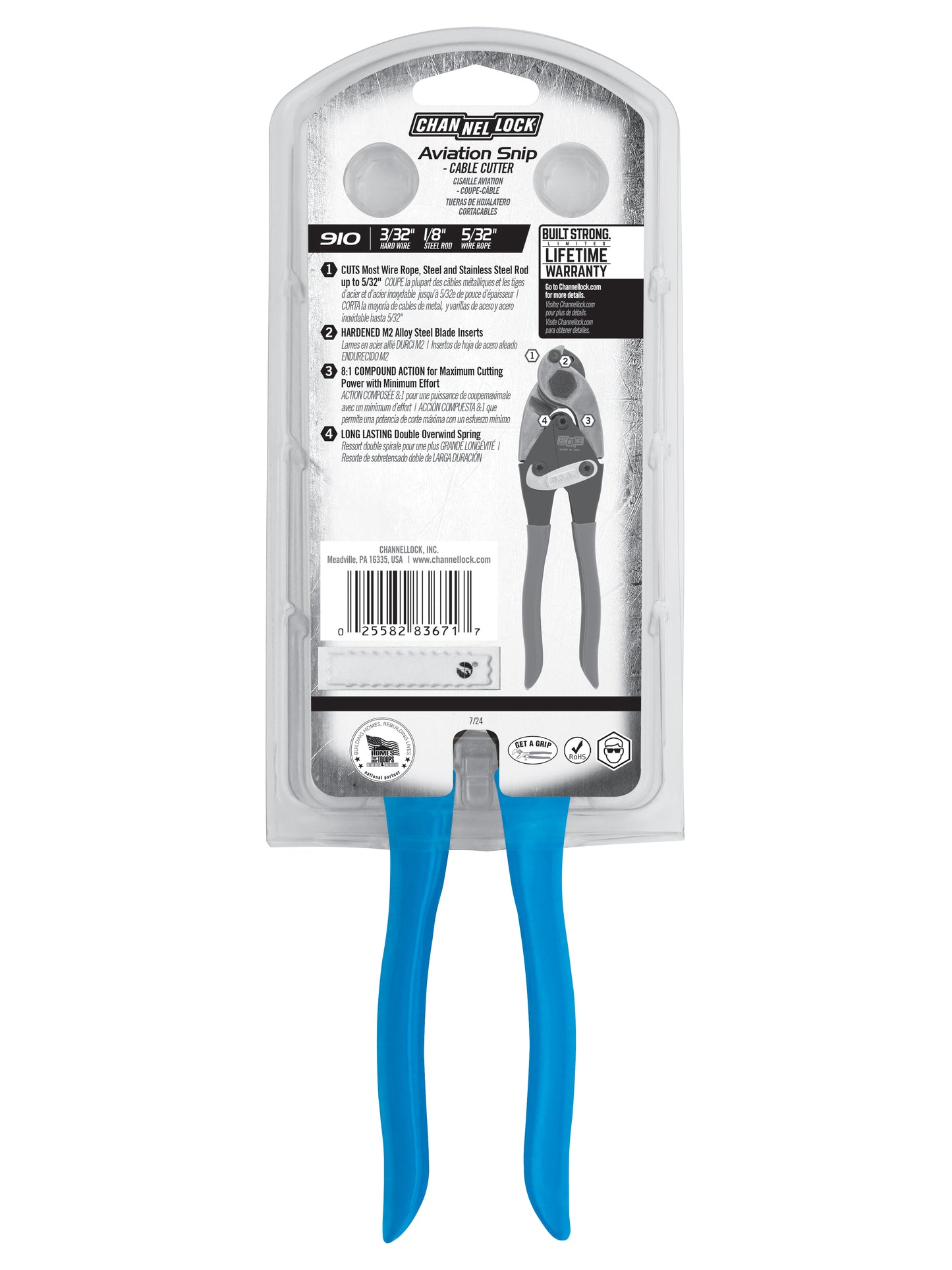 9-inch Cable Cutter Aviation Snip (910)