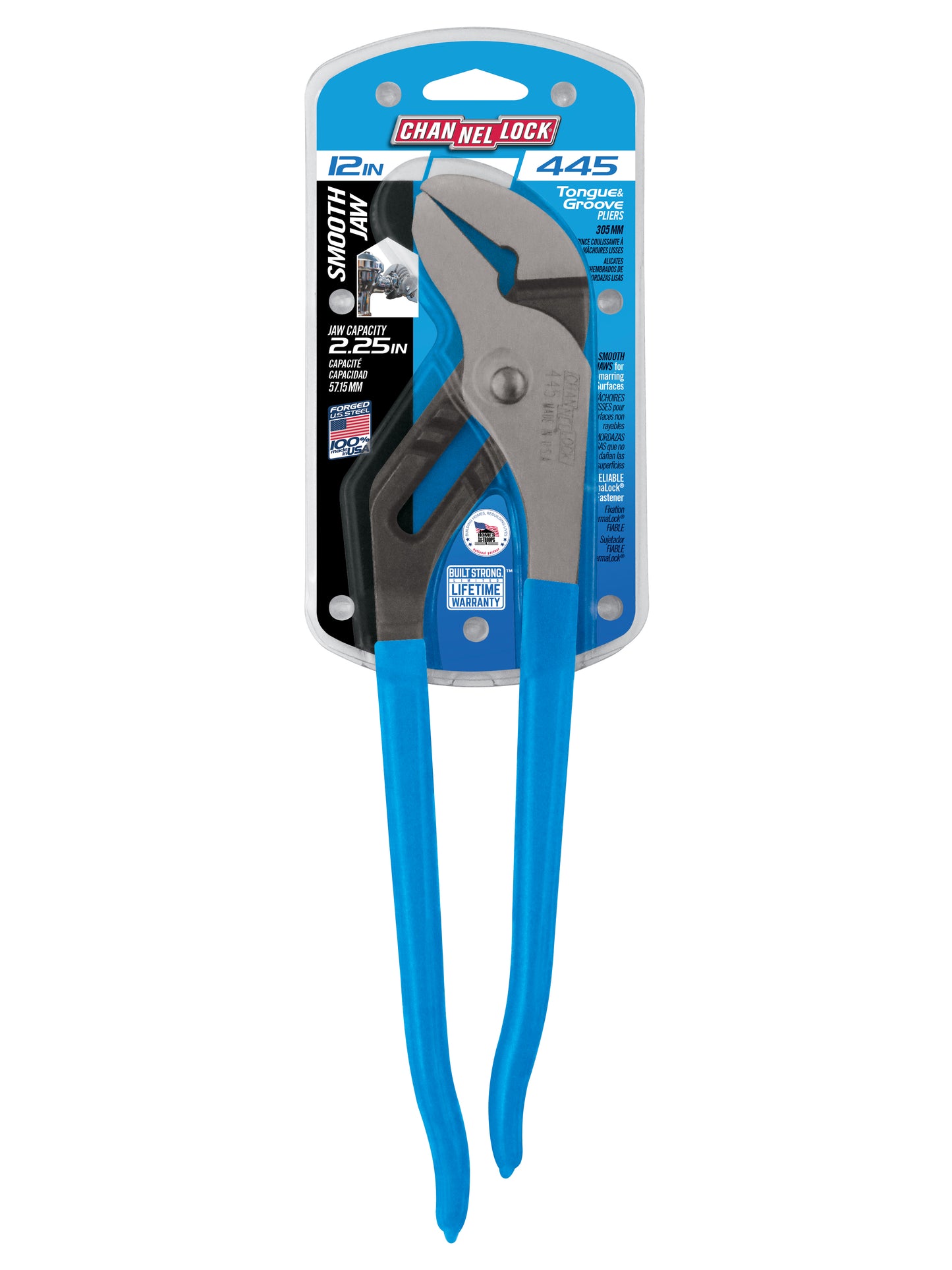 12-inch Smooth Jaw Tongue & Groove Pliers (445)