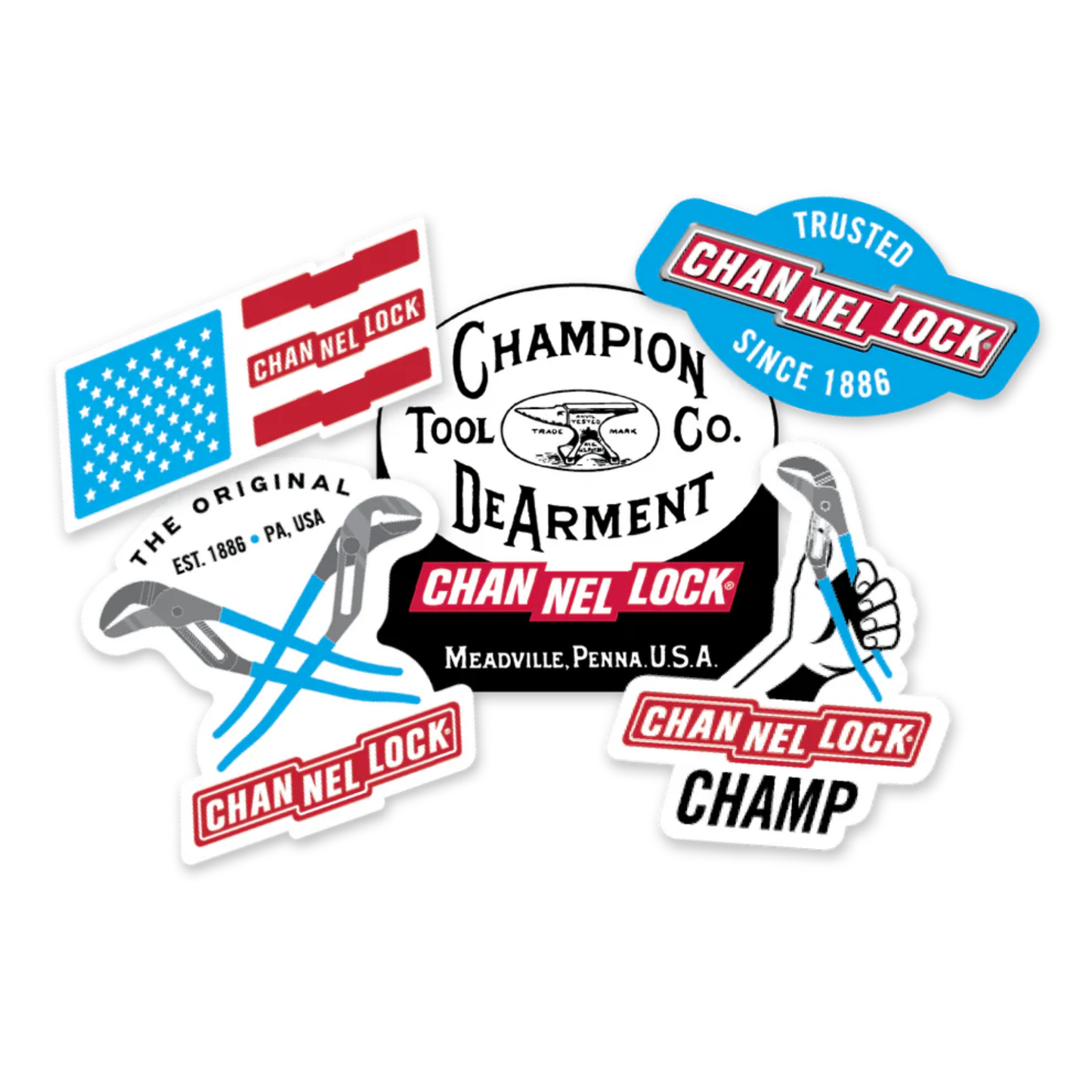 CHANNELLOCK® Sticker Pack