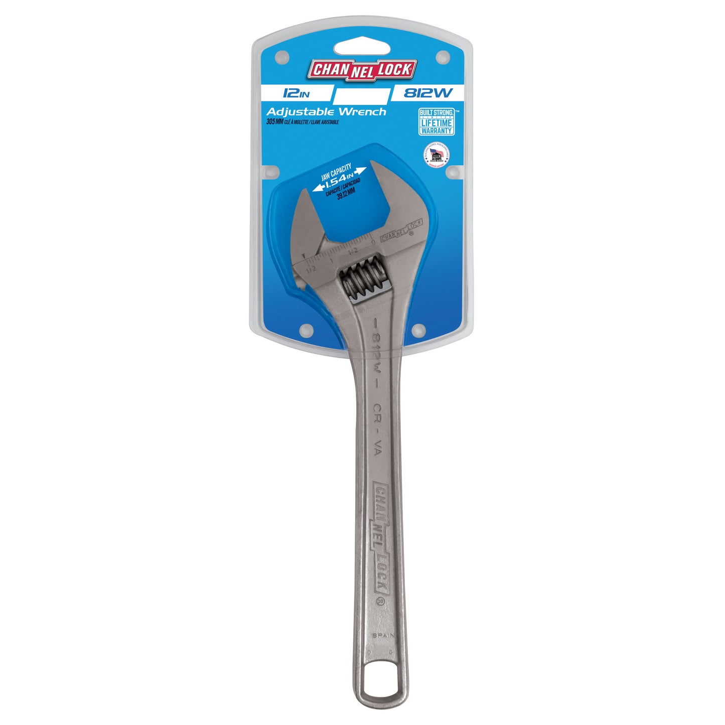 12-inch Adjustable Wrench (812W)