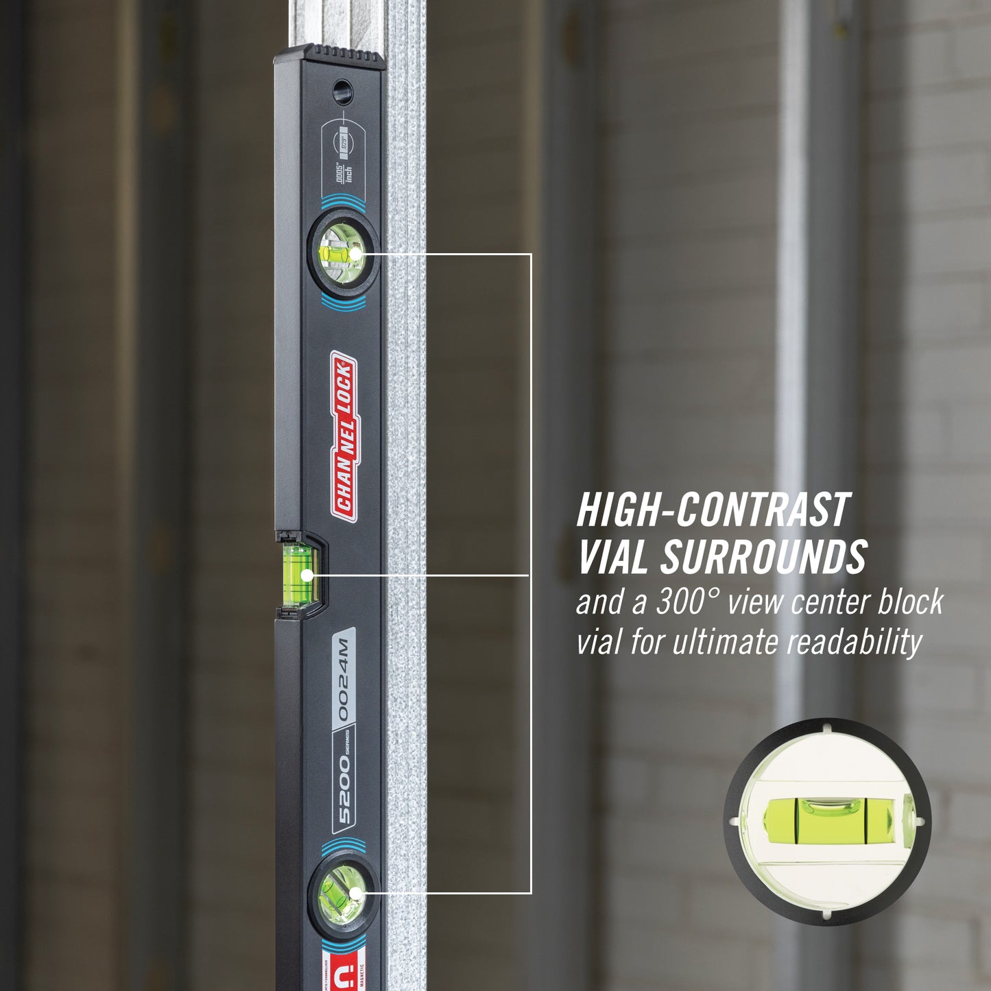 24-inch Professional-Grade Magnetic Aluminum Box Level (5200-0024M)