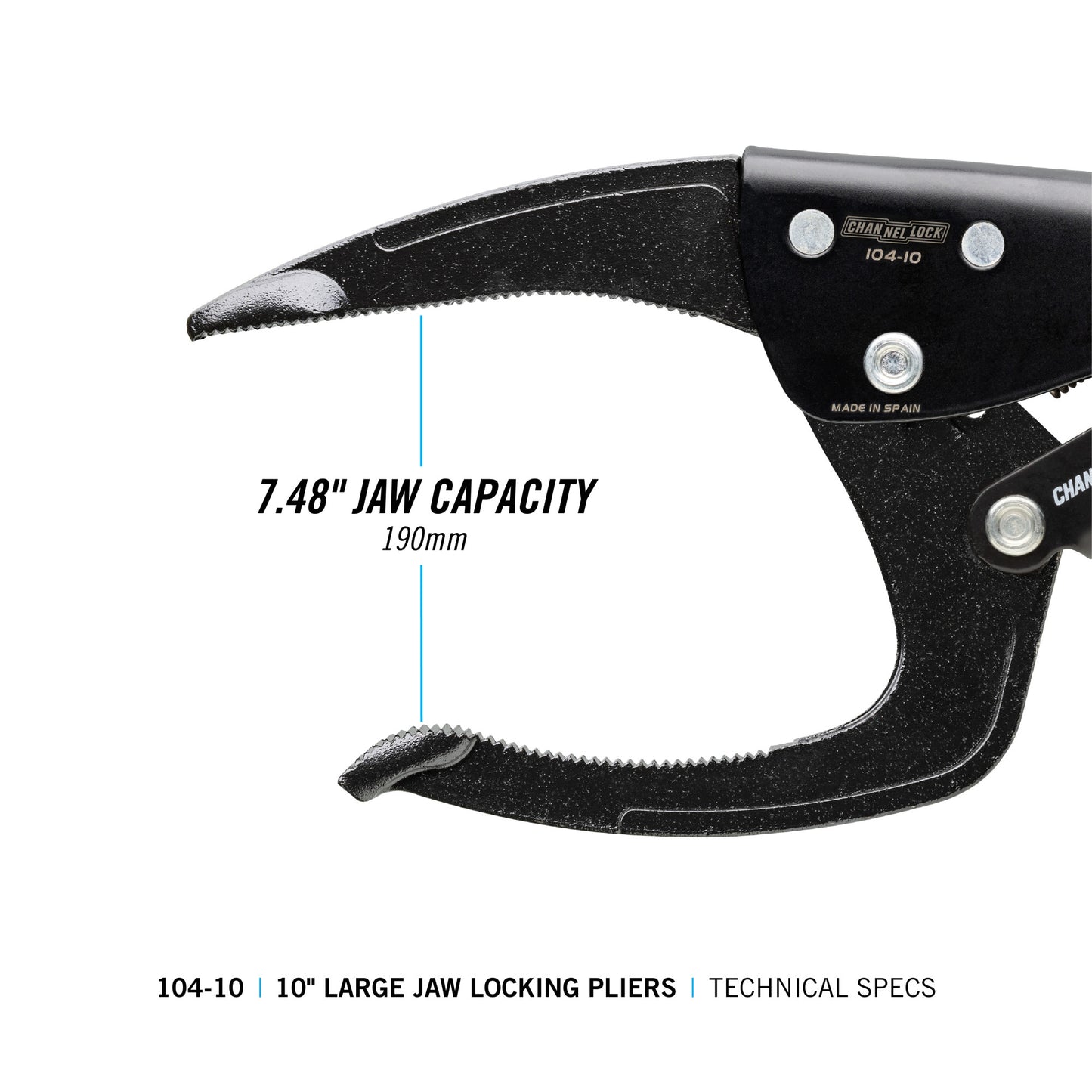 10-inch Large Jaw Locking Pliers (104-10)
