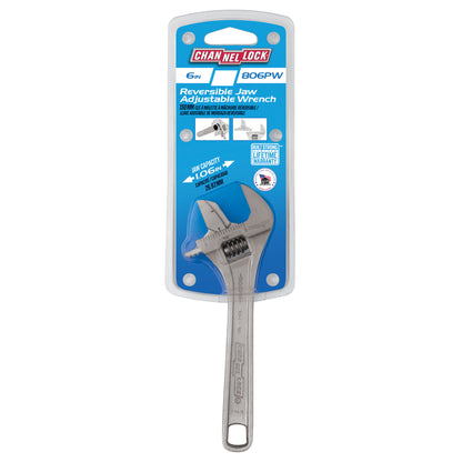 6-inch Reversible Jaw Adjustable Wrench (806PW)