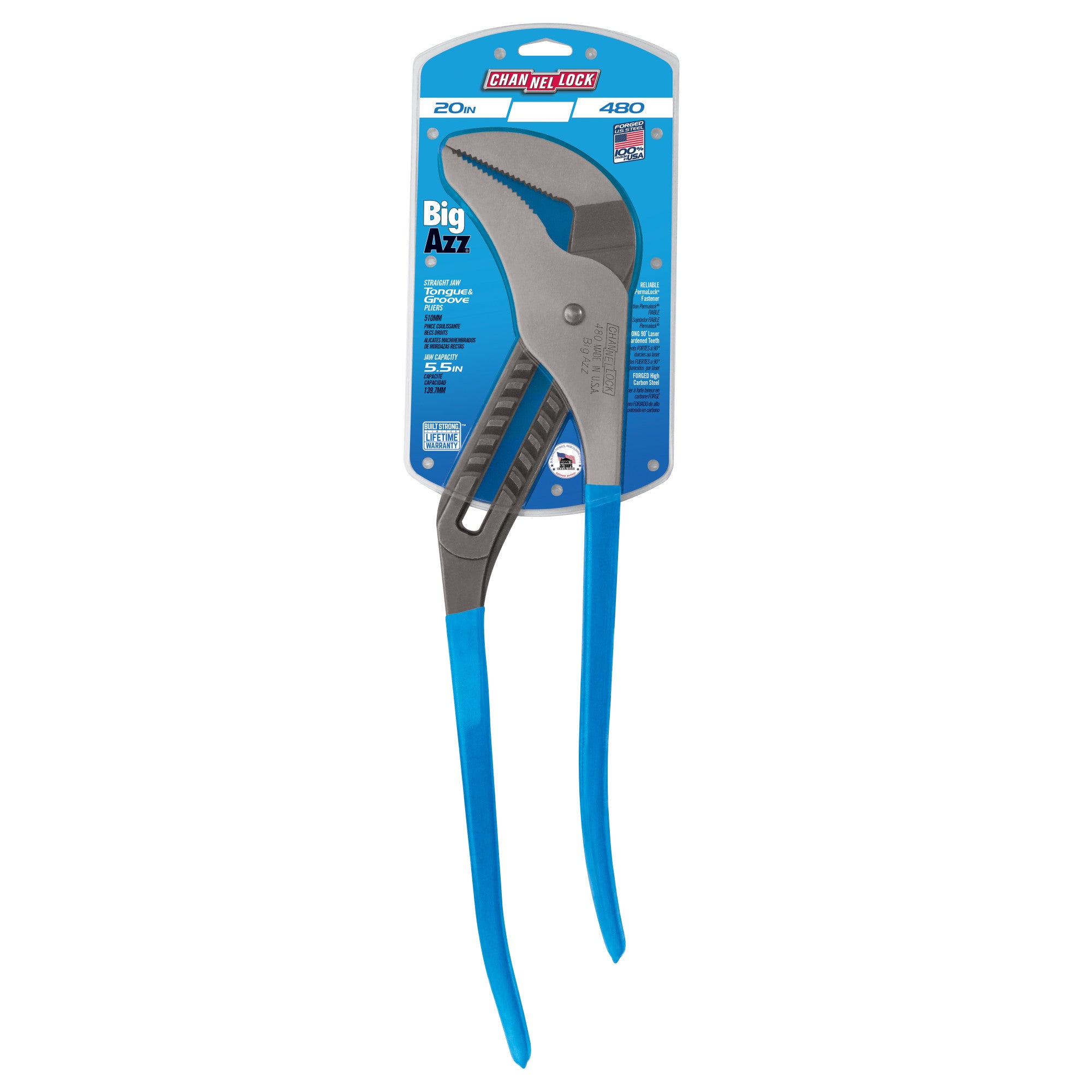 20-inch BigAzz® Straight Jaw Tongue & Groove Pliers (480 