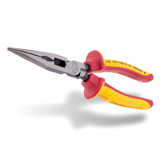 8-inch XLT™ Combination Long Nose Pliers w/ 1000V Insulated Grip (318I)