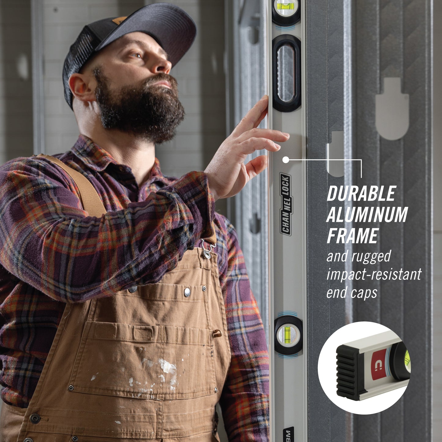 48-inch Professional-Grade Magnetic Aluminum I-Beam Level (5100-0048M)