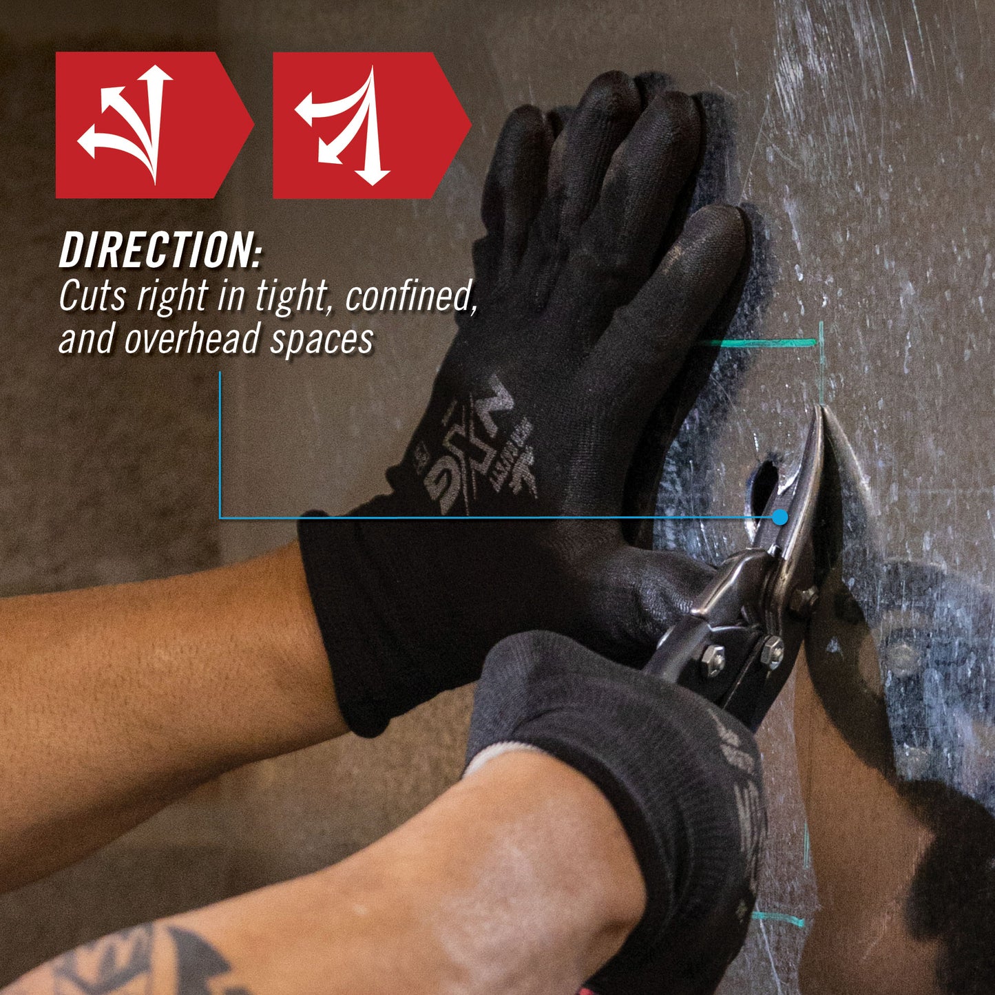 10-inch Upright Left Aviation Snip (610UL)