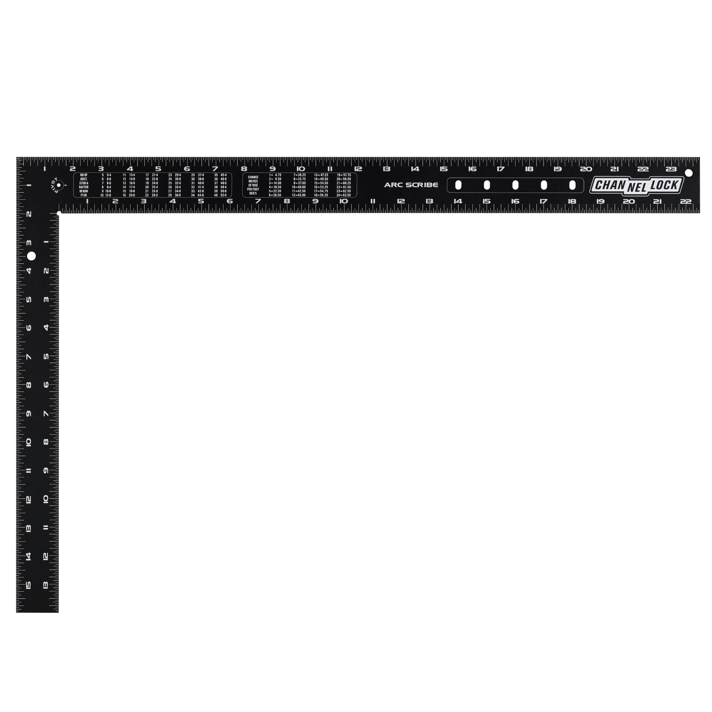 16x24-inch Aluminum Laser Etched Framing Square (8100-1624FS)