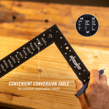 16x24-inch Aluminum Laser Etched Framing Square (8100-1624FS)