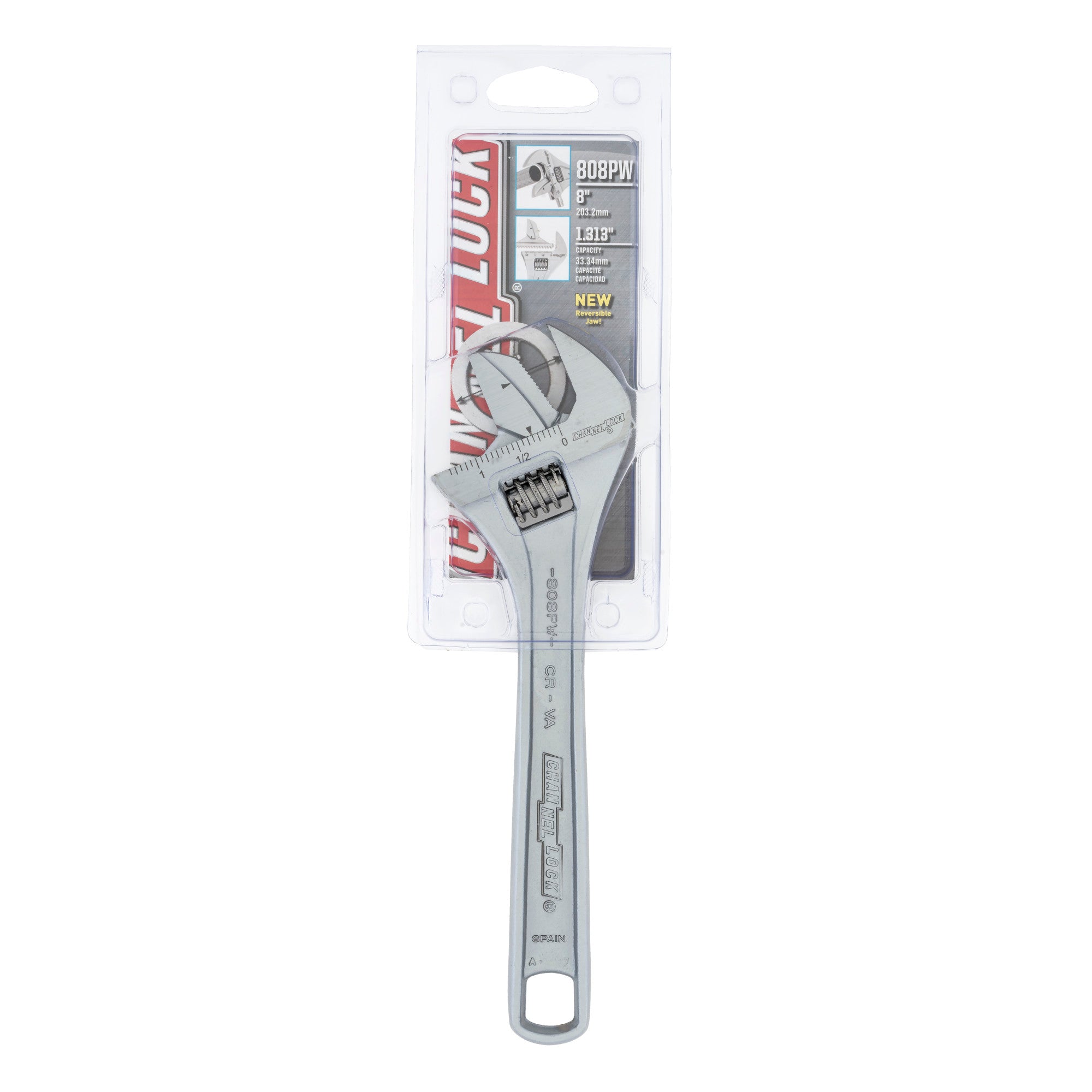 Reversible Jaw Adjustable Wrench 8-inch | Shop CHANNELLOCK®