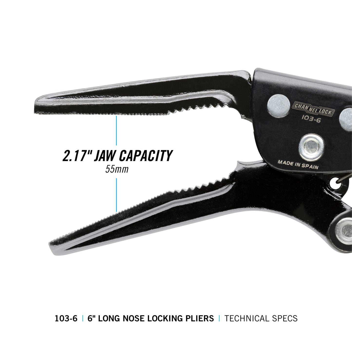 6-inch Combination Long Nose Locking Pliers (103-6)