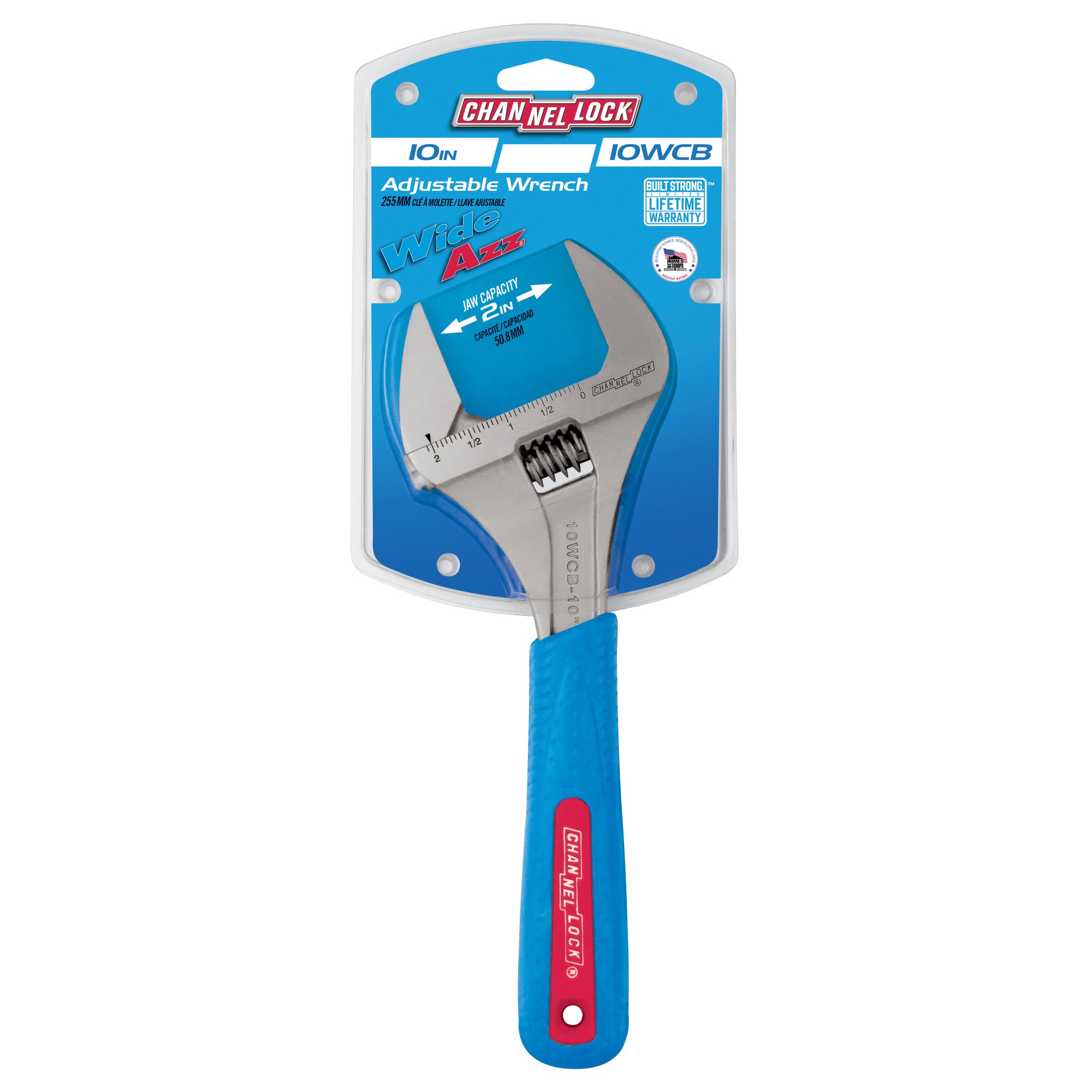 10WCB 10-inch WideAzz® Adjustable Wrench | Shop CHANNELLOCK®