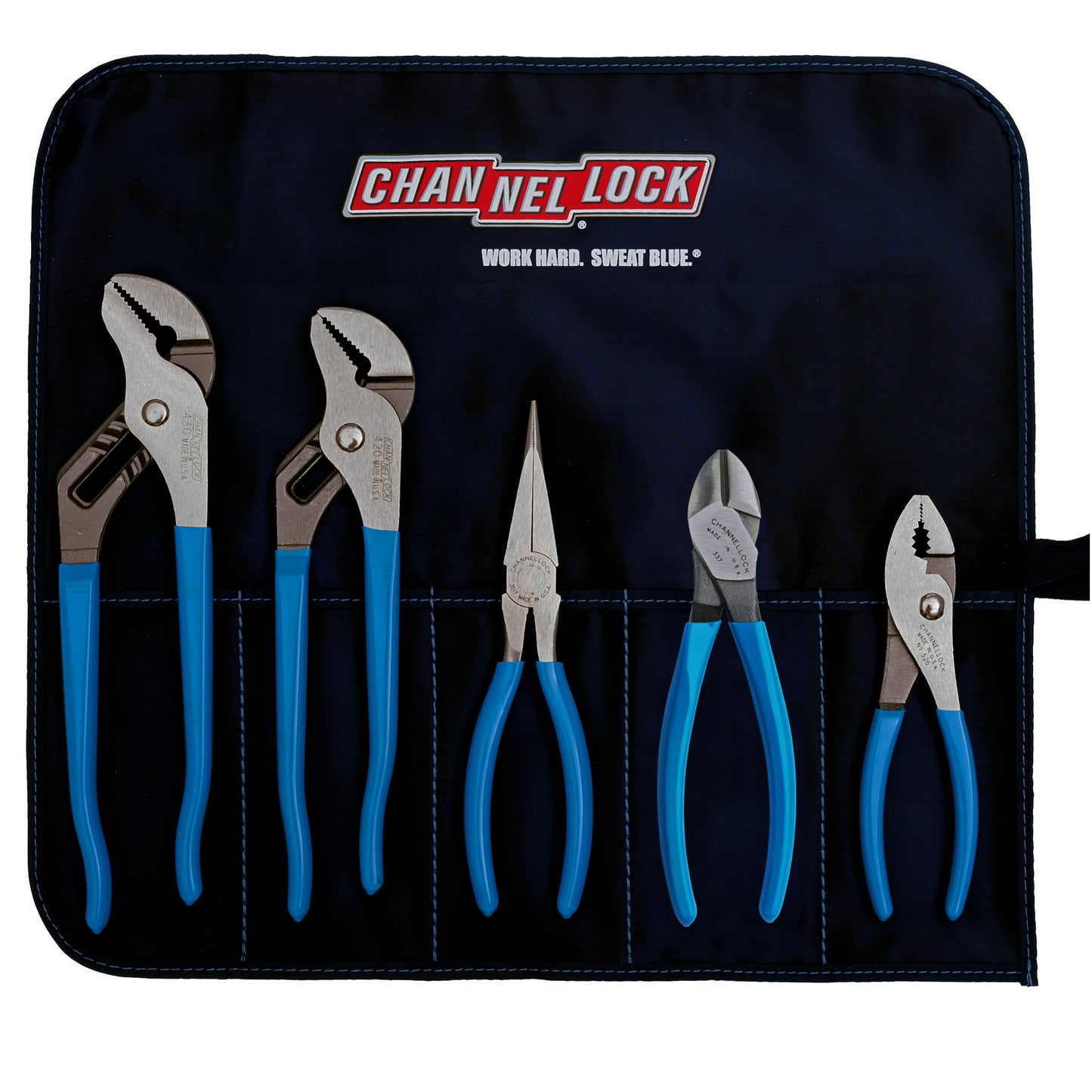 5pc Professional Pliers Set with Tool Roll (TOOL ROLL-3)