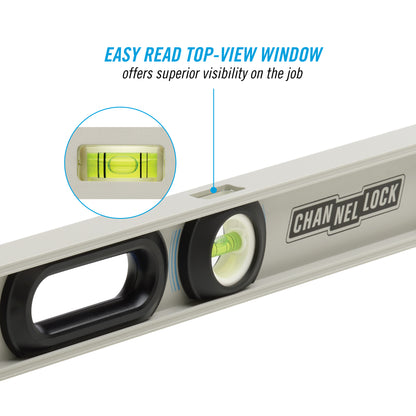 24-inch Professional-Grade Aluminum I-Beam Level (5100-0024)