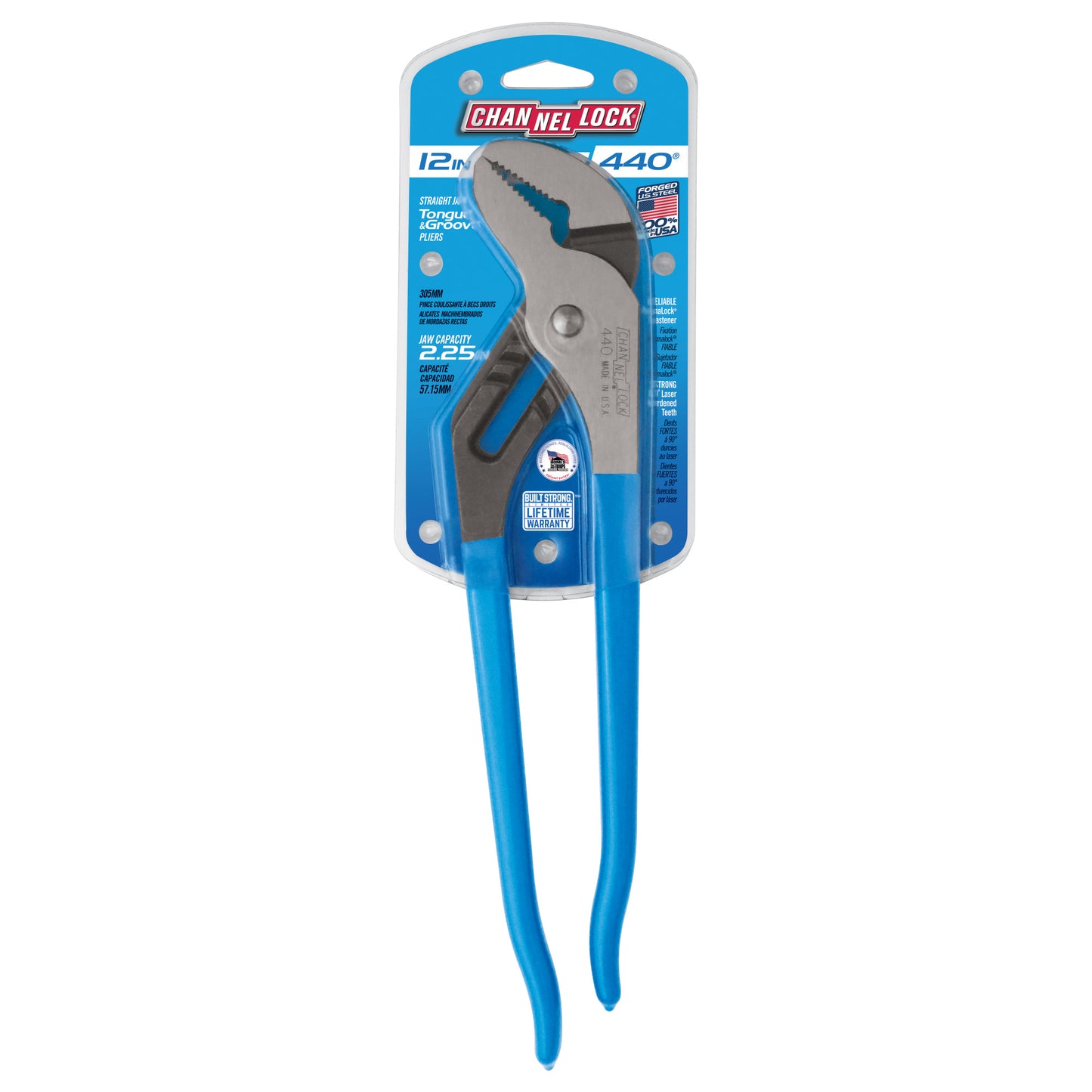 12-inch Straight Jaw Tongue & Groove Pliers (440)