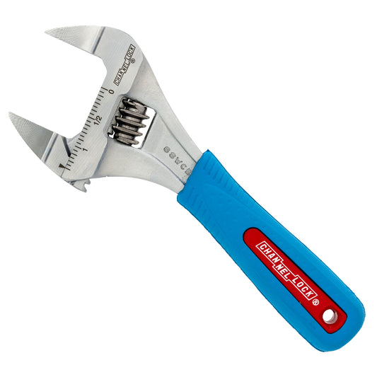 6-inch CODE BLUE® WideAzz® Slim Jaw Adjustable Wrench (6SWCB)