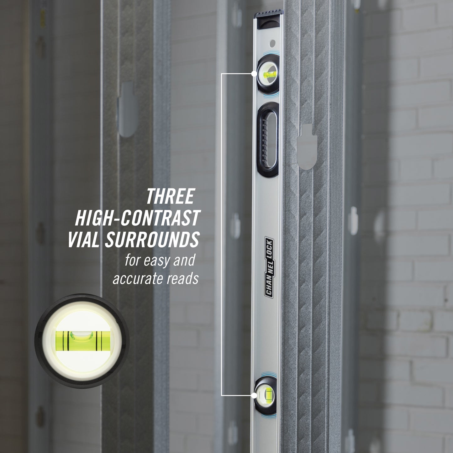 48-inch Professional-Grade Magnetic Aluminum I-Beam Level (5100-0048M)