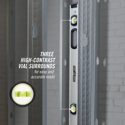 48-inch Professional-Grade Magnetic Aluminum I-Beam Level (5100-0048M)