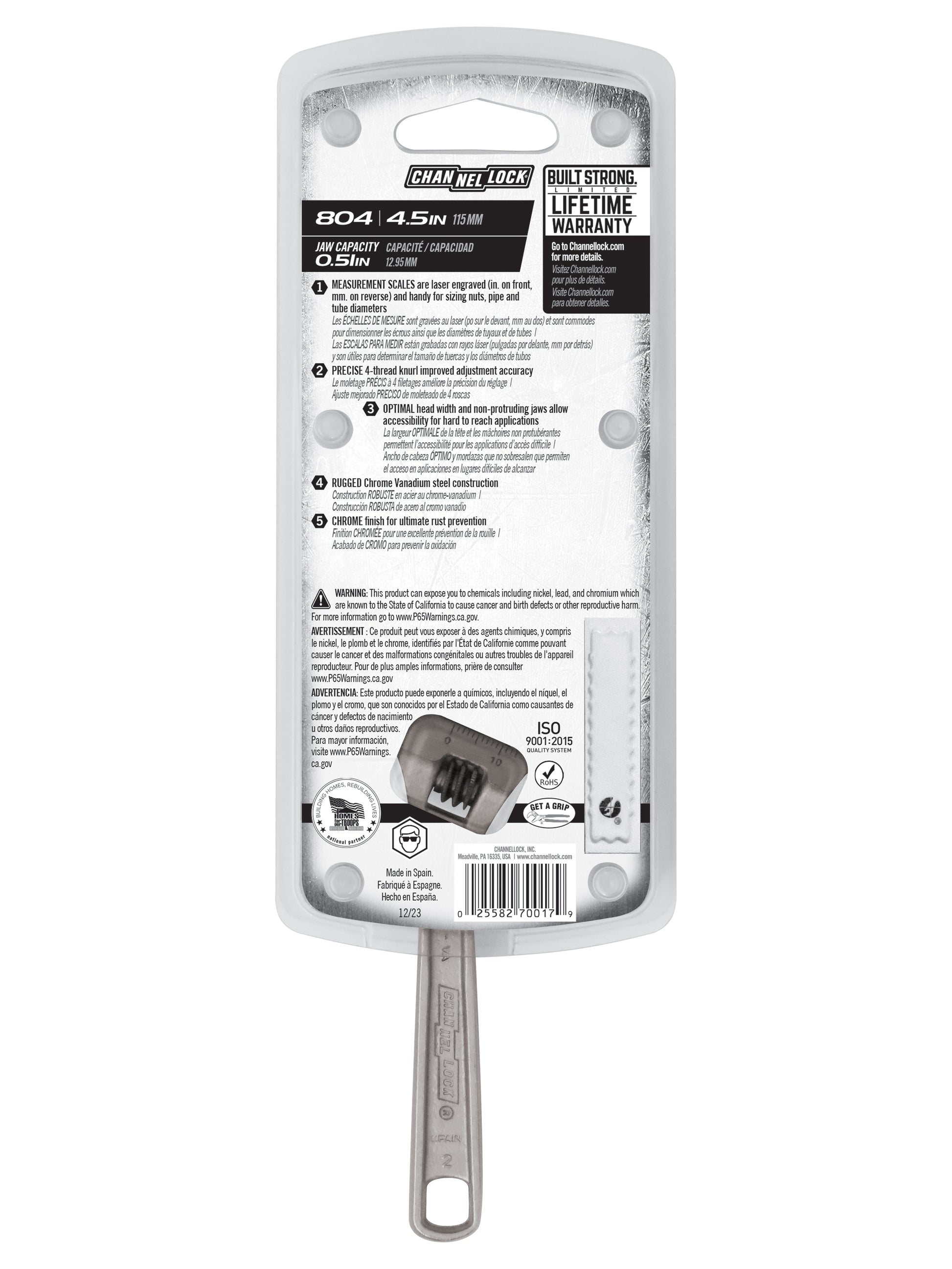 4-inch Adjustable Compact Wrench | Shop CHANNELLOCK®