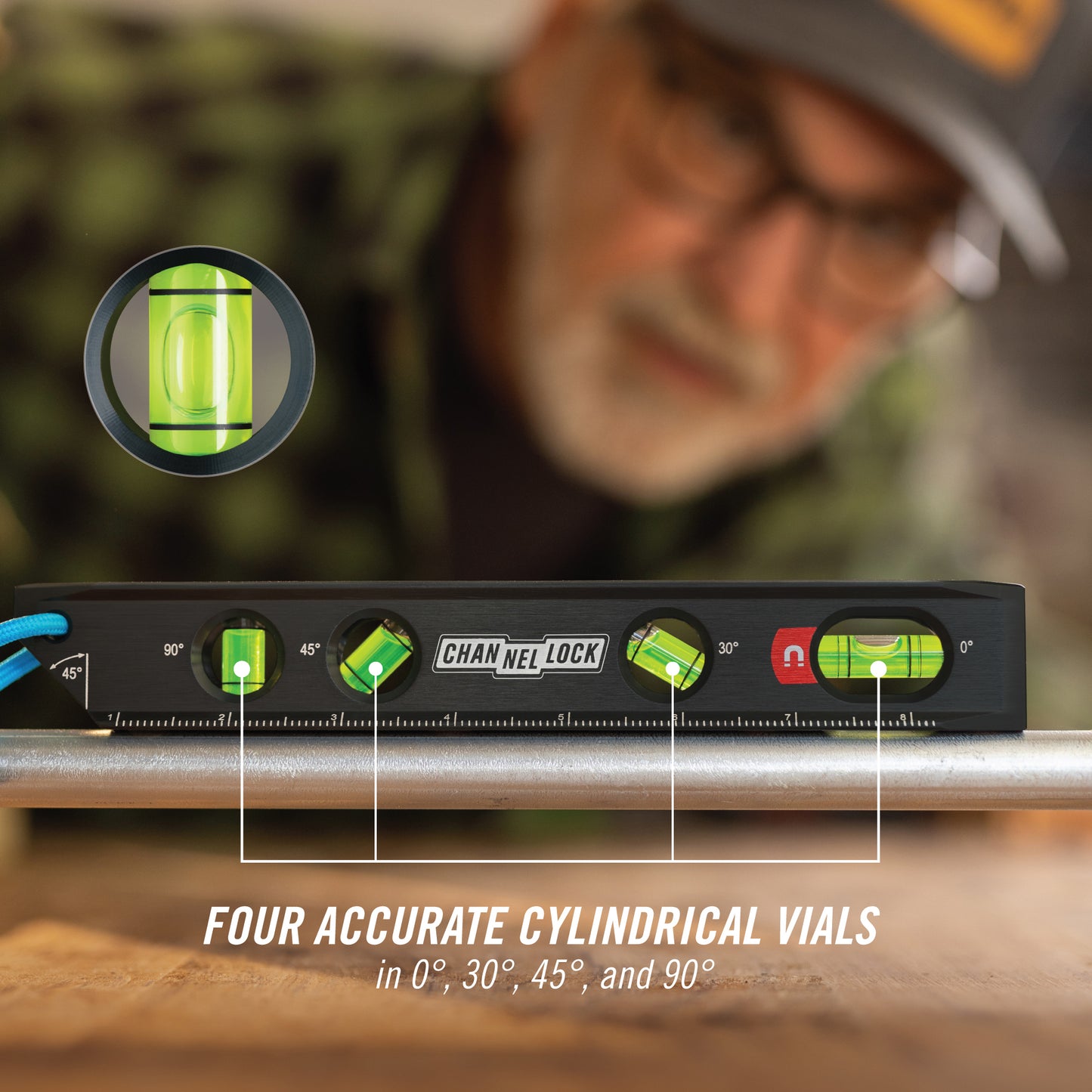 9-inch Professional-Grade Magnetic Aluminum Billet Torpedo Level (6200-0010)