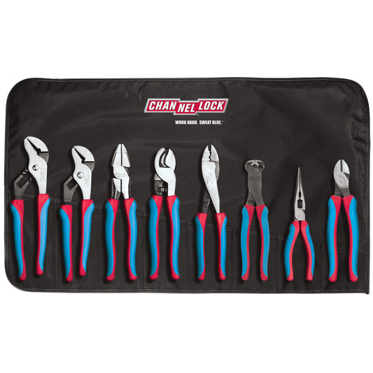 8pc Electrical Pliers Tool Set with Tool Roll (CBR-8)