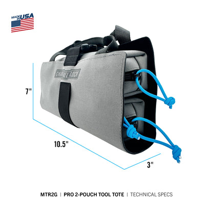 PRO 2-Pouch Modular Tool Roll System with LASERLOCK Fabric™ and 6/12™ Compatible (MTR2G)
