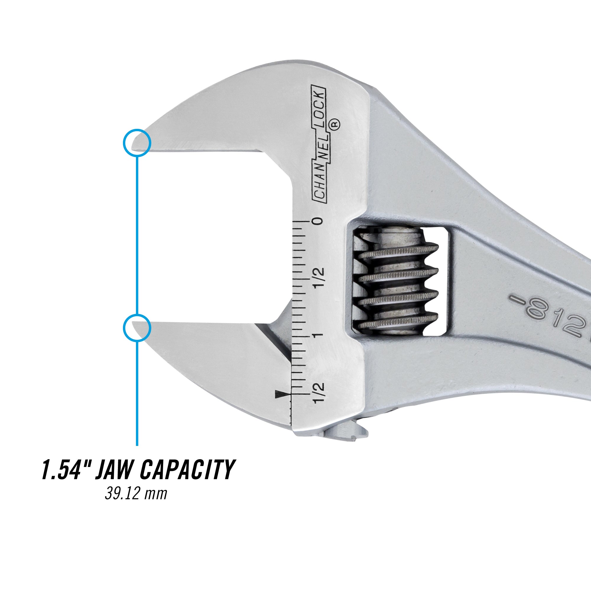 12-inch CODE BLUE® Adjustable Wrench (812WCB) – CHANNELLOCK®
