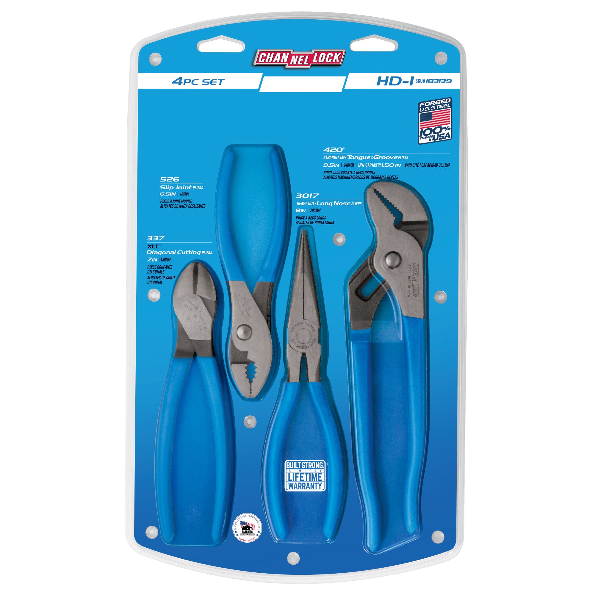 4-Piece Ultimate Pliers Set (HD-1) – CHANNELLOCK®