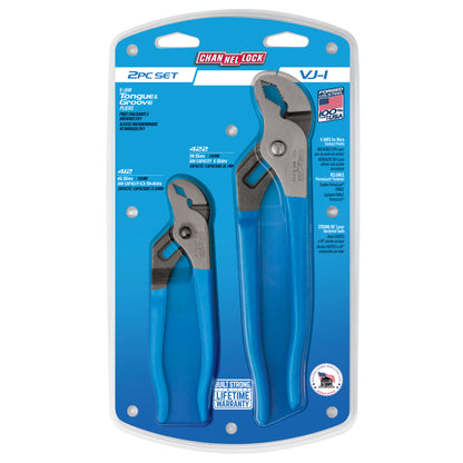 2pc V-Jaw Tongue & Groove Pliers Set (VJ-1)