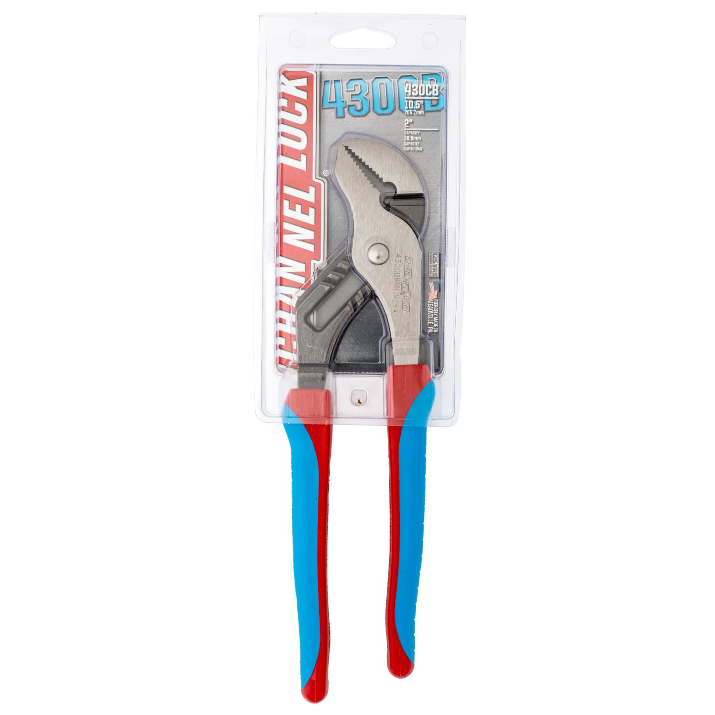 10-inch CODE BLUE® Straight Jaw Tongue & Groove Pliers (430CB)