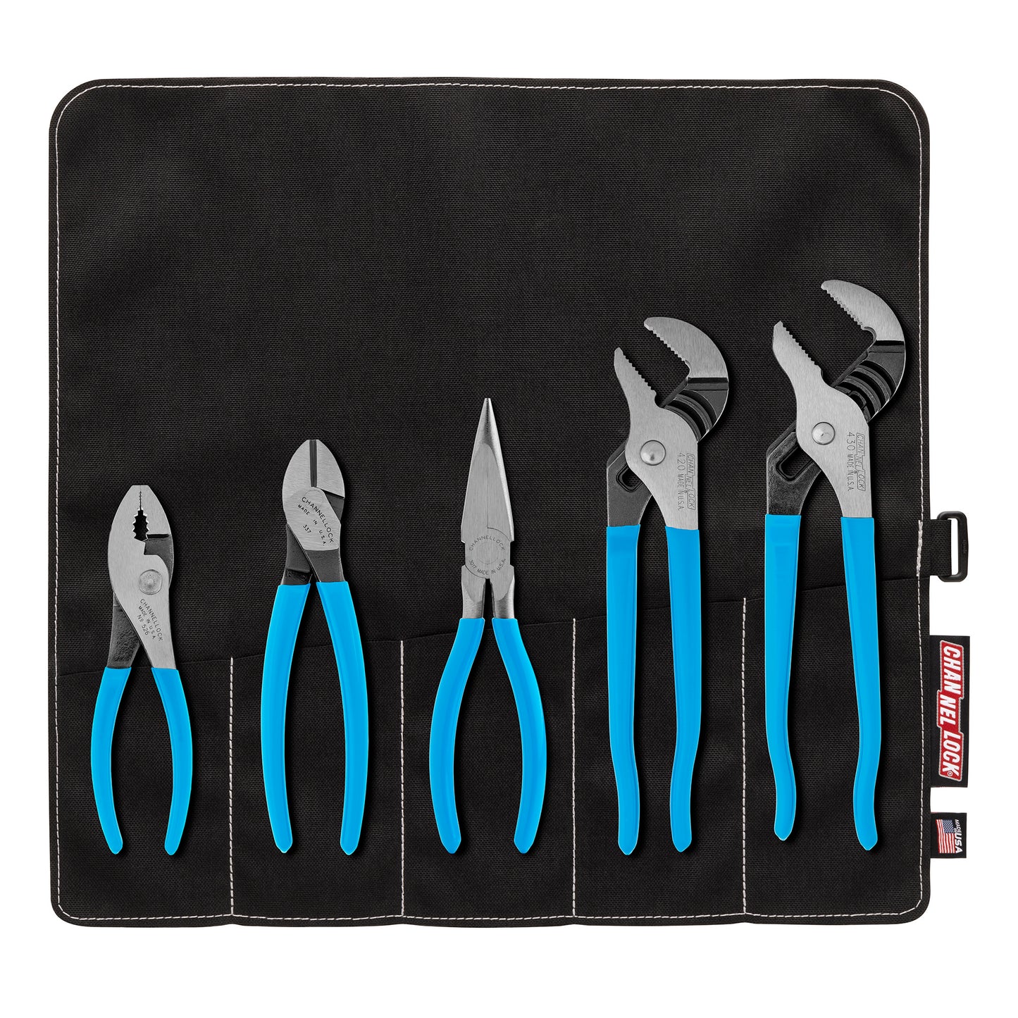 5pc Professional Pliers Set with Tool Roll (TOOL ROLL-3)