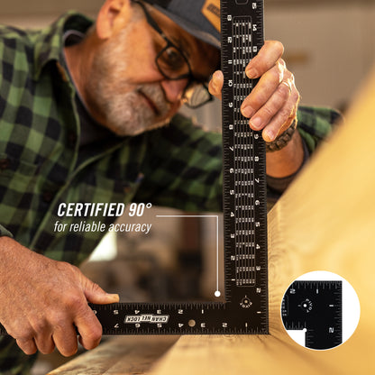 16x24-inch Aluminum Laser Etched Framing Square (8100-1624FS)