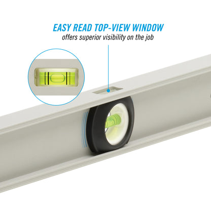 48-inch Professional-Grade Aluminum I-Beam Level (5100-0048)