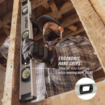 24-inch Professional-Grade Aluminum I-Beam Level (5100-0024)