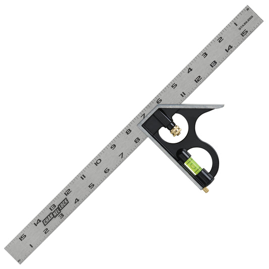 16-inch High-Visibility Stainless Steel Combination Square (8100-016CS)