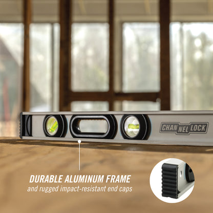 24-inch Professional-Grade Aluminum I-Beam Level (5100-0024)