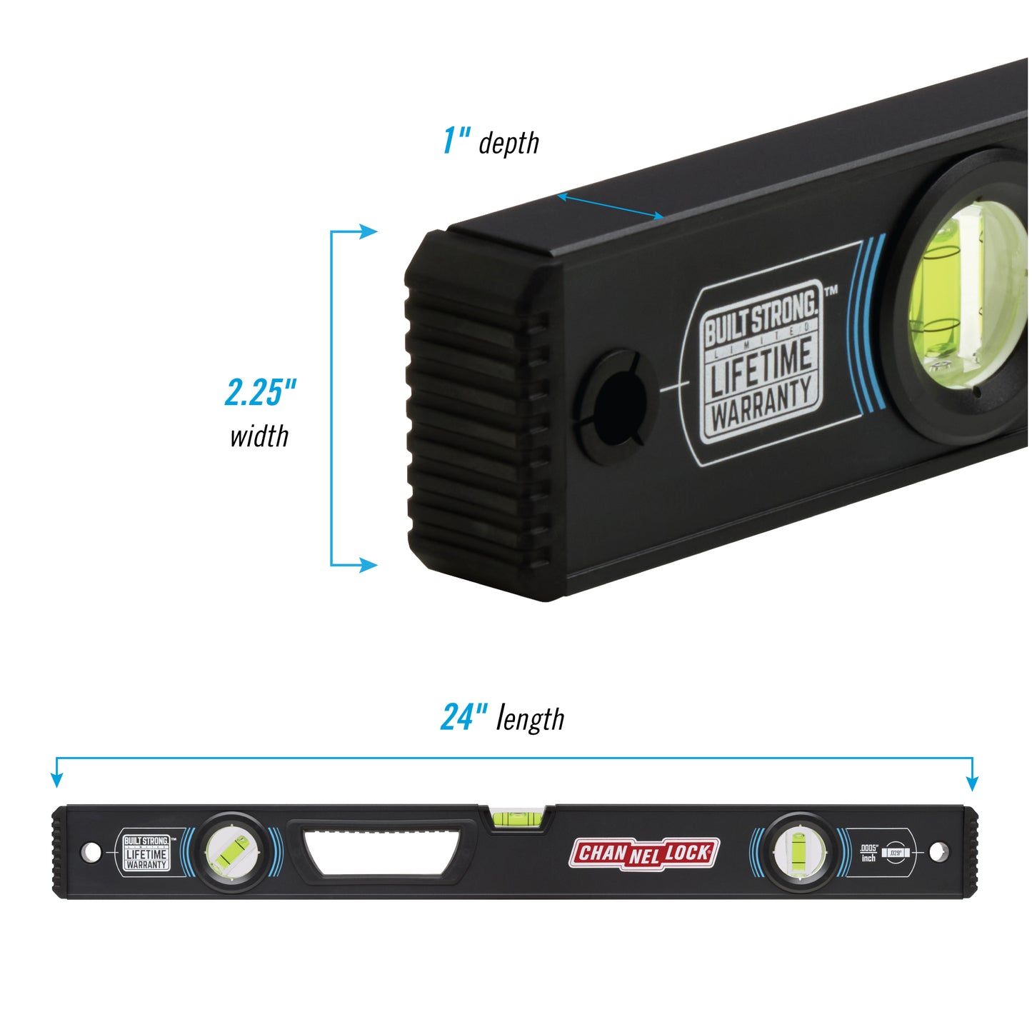 24-inch Professional-Grade Aluminum Box Level (5200-0024)